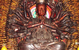 Tìm thấy tượng Phật Bà nghìn tay, nghìn mắt cách chùa Mễ Sở 3km