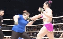 MMA: "Quái nữ khổng lồ" gặp họa, 16 giây đã xong trận