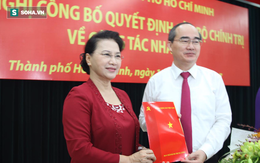 Toàn cảnh trao quyết định cho tân Bí thư TP.HCM Nguyễn Thiện Nhân