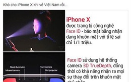 IPhone X “triệu người mong” trình làng và bi hài chuyện Face ID