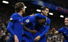 Morata nối gót Lukaku, Chelsea vẫn kiếm đủ chỉ tiêu trong ngày may mắn