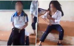 Nhóm học sinh cấp 2 đánh bạn học dã man, xé áo ngay trên bục giảng ở Hà Nội