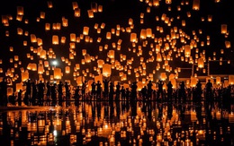 24h qua ảnh: Thái Lan rực rỡ trong lễ hội đèn lồng