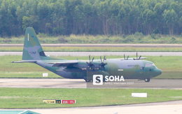 Vận tải cơ C-130J Super Hercules chở đoàn tiền trạm Hàn Quốc dự APEC đáp xuống Đà Nẵng