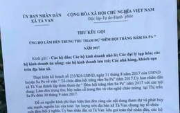 Lãnh đạo xã ở Sa Pa lên tiếng về thư "xin tiền" ủng hộ đêm hội trung thu