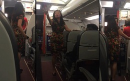 Nữ hành khách chửi bới tiếp viên, hành khách trên máy bay Vietjet Air