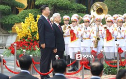 Tiếng đại bác vang lên trong Lễ đón chính thức Chủ tịch Trung Quốc Tập Cận Bình