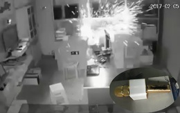 Video: Micro karaoke cầm tay "gây sốt" phát nổ, cháy đùng đùng khi sạc trong đêm