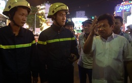 Nghe trình bày lý do chưa phá dỡ phần vi phạm, ông Hải điều luôn xe chữa cháy đến hỗ trợ