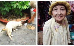 Cuộc đời buồn của cụ bà 80 tuổi đi ăn xin để chăm sóc chó, mèo hoang