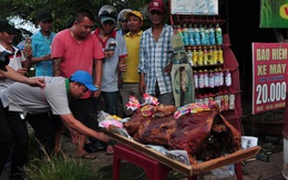 Sau tiền lẻ, tài xế mang heo quay đến "cúng trạm"  BOT tuyến tránh Biên Hòa