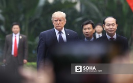 [ẢNH] Toàn cảnh lễ đón chính thức Tổng thống Mỹ Donald Trump tại Hà Nội