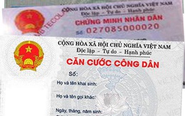 Đăng ký cấp thẻ căn cước: Công dân không phải làm thủ tục, nộp lệ phí