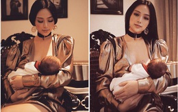 Mới sinh em bé 3 tuần, Huyền Baby vẫn sexy, sang chảnh thế này!