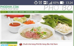 Một ngày sau khi Khaisilk công bố thương hiệu Phở Dính, tên miền phodinh.com bị mua mất và rao bán lại 10.000 USD