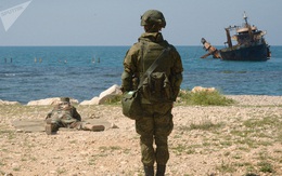 Ảnh: Lính thủy đánh bộ Nga và Syria tập trận chung ở Tartus