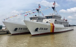 Nhà máy X51 hạ thủy hai tàu kiểm ngư thiết kế KN 3600