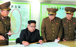 Bí mật bất ngờ trong tấm bản đồ sau lưng Kim Jong Un