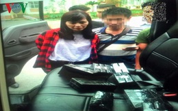 Bắt "nữ quái" vận chuyển 15 bánh heroin tại cây xăng ở Hà Nội