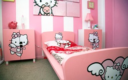 Căn phòng toàn Hello Kitty hồng chứng minh con gái dù trưởng thành vẫn "mãi mãi tuổi xì tin"