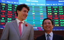 Thủ tướng Canada đánh cồng ở Sở Giao dịch chứng khoán TP HCM
