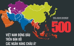 [Infographic] Việt Nam đứng đâu trong bản đồ ngân hàng Châu Á?