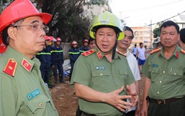 Thứ trưởng Bộ Công an trực tiếp kiểm tra hiện trường vụ cháy ở Cần Thơ