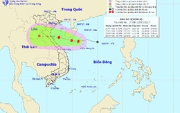 Bão số 4 giật cấp 10 hướng Thanh Hóa - Quảng Bình