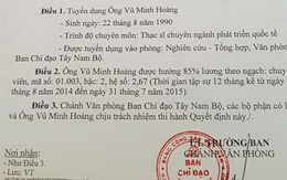 Diễn biến mới về Vụ phó 'thần tốc' Vũ Minh Hoàng