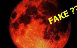 Sự thật về những bức hình "trăng máu" được cho là của hiện tượng nguyệt thực 1 phần tối qua