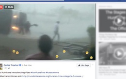 Video giả mạo về siêu bão Irma hút hàng chục triệu lượt xem trên Facebook