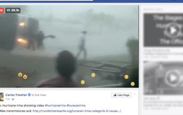 Video giả mạo về siêu bão Irma hút hàng chục triệu lượt xem trên Facebook