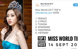 Chưa đi thi, HH Đỗ Mỹ Linh đã lọt top người đẹp được yêu thích nhất tại Miss World 2017