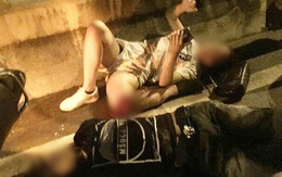 Hà Nội: Cô gái trẻ bị gãy gập chân vẫn bình tĩnh nằm bấm điện thoại sau va chạm giao thông