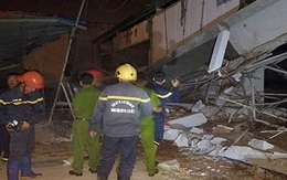 Sập công trình xây dựng siêu thị, 4 người bị thương