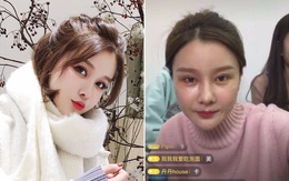 Lỡ tay tắt nhầm hiệu ứng làm đẹp khi livestream, hot girl Trung Quốc lộ nhan sắc thật