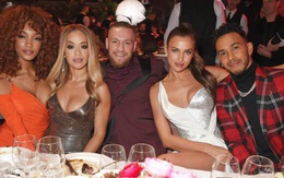 Siêu mẫu Irina Shayk thân mật bên McGregor, Hamilton