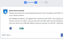 Hướng dẫn khi Facebook yêu cầu quét virus