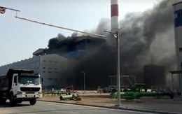 Cháy lớn tại nhà máy nhiệt điện Thái Bình 2