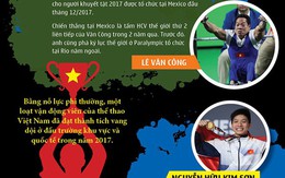 (Infographic) - Những kỷ lục siêu hạng của thể thao Việt Nam 2017!