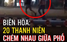 Hai nhóm thanh niên hỗn chiến trên phố, giao thông hỗn loạn