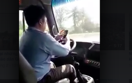 Xử phạt tài xế vừa lái xe buýt vừa sử dụng điện thoại