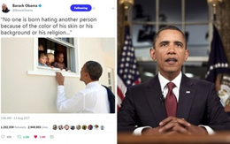 Cựu Tổng thống Mỹ Barack Obama đã xô đổ kỷ lục trên Twitter với dòng tweet nổi tiếng nhất mọi thời đại