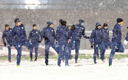 Trong khi U23 Việt Nam tránh tuyết, U23 Uzbekistan vẫn lao mình vào tập luyện