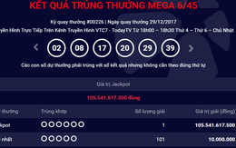 Bí ẩn đại gia “chê” giải Jackpot 105 tỉ đồng