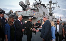 Tàu khu trục Mỹ chất đầy tên lửa Tomahawk cập cảng Israel: "Dằn mặt" Iran, cảnh báo Nga?