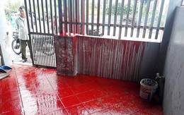 Một gia đình ở Hải Phòng nửa đêm bị đổ sơn đỏ vào cửa nhà