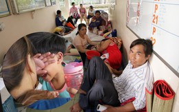 Một ngày ở BV Nhi tại Sài Gòn: Bệnh nhân nằm "phơi nắng, phơi sương" dọc hành lang bệnh viện