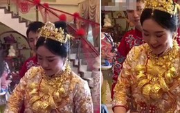 Cô dâu trĩu cổ cả yến vàng trong ngày cưới gây xôn xao ở Trung Quốc