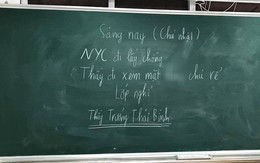 Sự thật về bức ảnh thầy giáo cho lớp nghỉ học để đi xem mặt chồng người yêu cũ